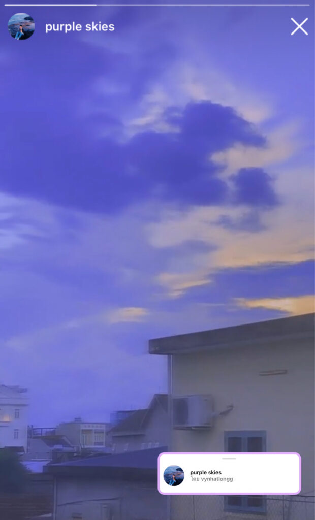 ชื่อ purple skies โดย vynhatlongg