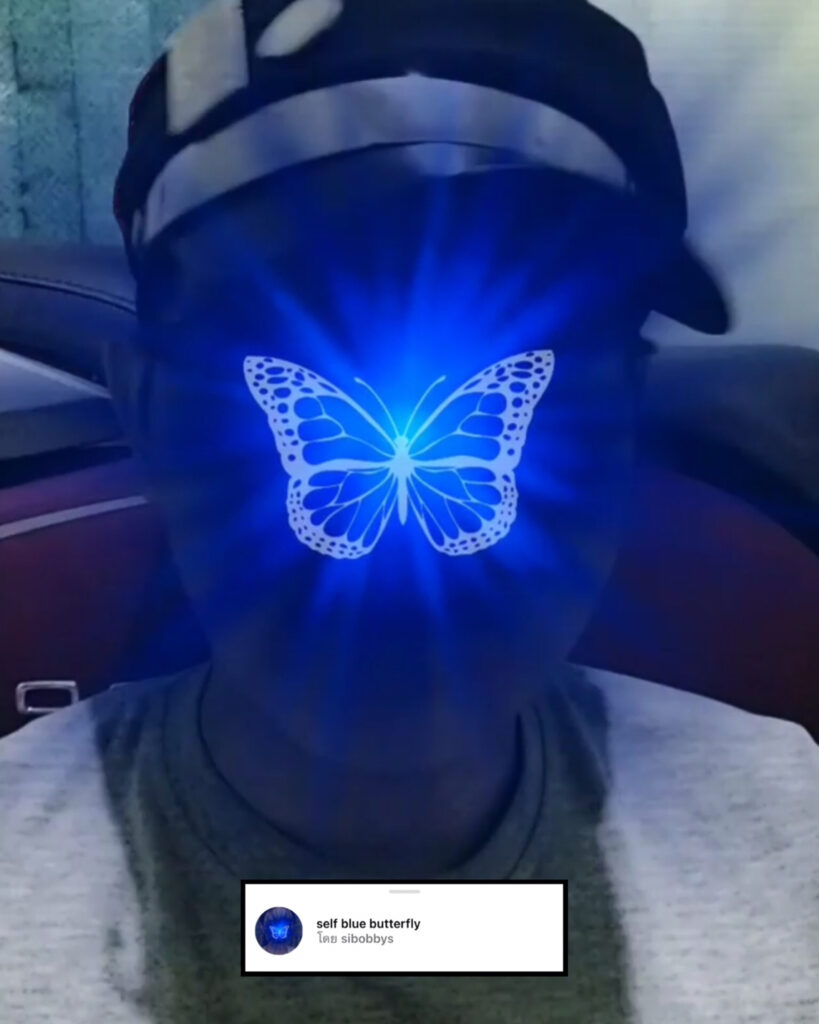 ชื่อ  self blue butterfly  โดย  sibobbys