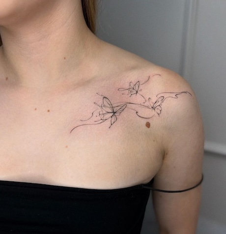 9ไอเดียรอยสักไหล่ - IYou Beauty